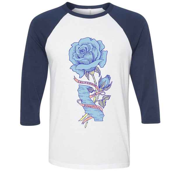 California Rose Baseball Tee-CA LIMITED