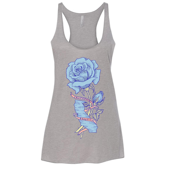 California Rose Racerback Tank-CA LIMITED