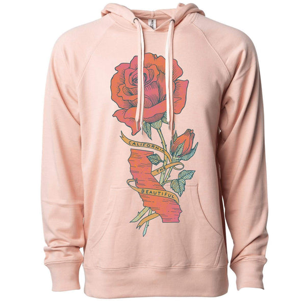 California Rose Raglan Hoodie-CA LIMITED