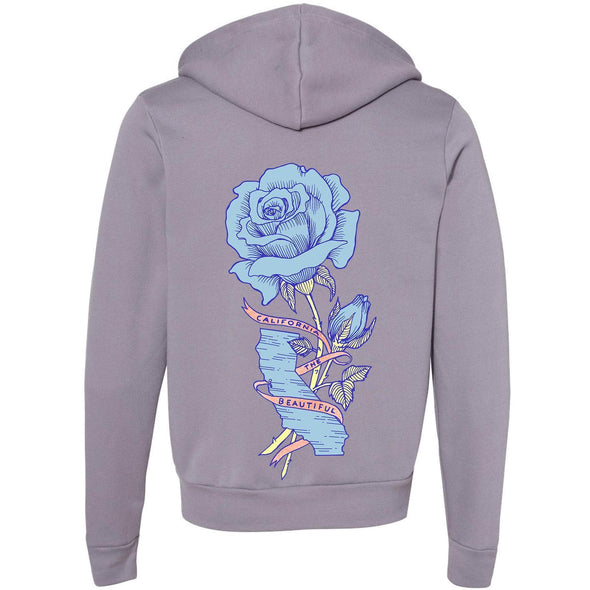 California Rose Zip Up Hoodie-CA LIMITED