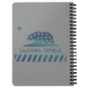 California Star Flag Grey Spiral Notebook-CA LIMITED