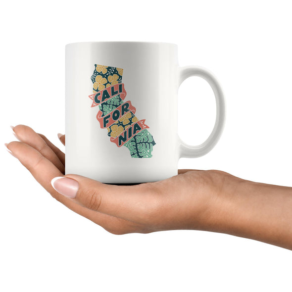 Calimap Flower Ceramic Mug-CA LIMITED