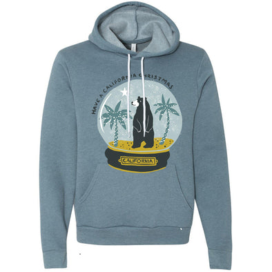 Christmas Globe Teal Hoodie-CA LIMITED