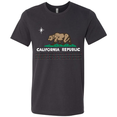 Christmas Lights Dark Grey Tee-CA LIMITED