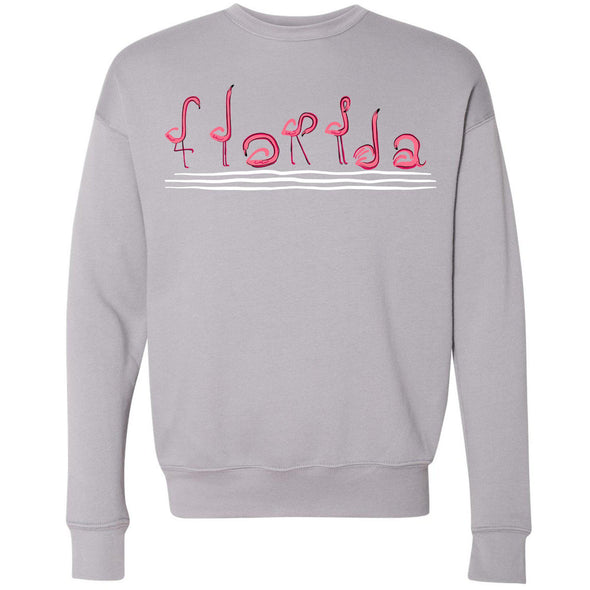 Curvy Flamingos FL Drop Shoulder Sweater-CA LIMITED