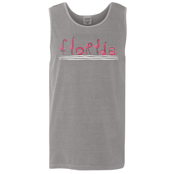 Curvy Flamingos FL Men's Tank-CA LIMITED