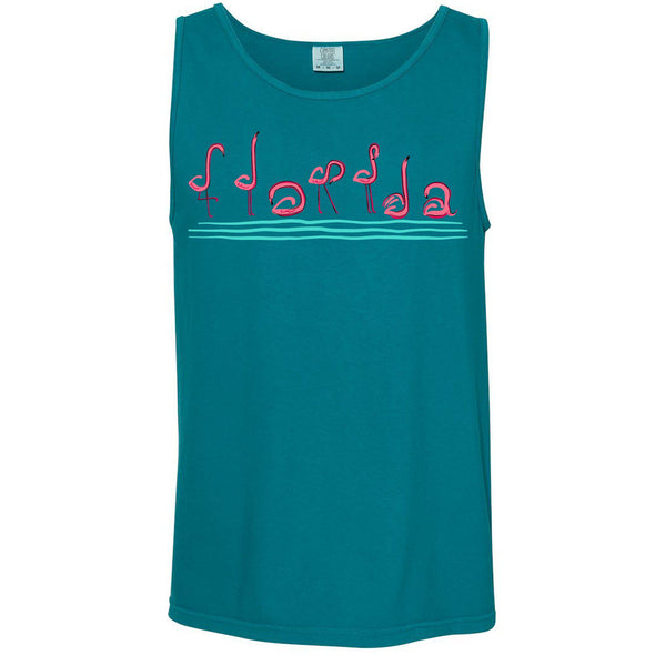 Curvy Flamingos FL Men's Tank-CA LIMITED