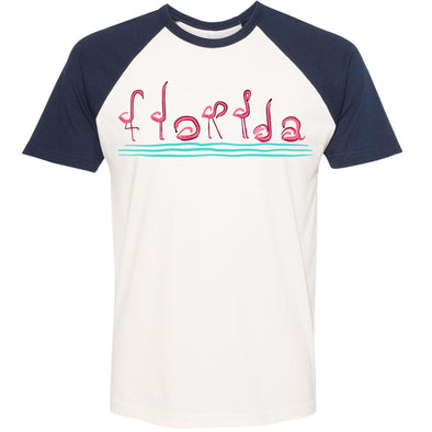 Curvy Flamingos FL Raglan Tee-CA LIMITED