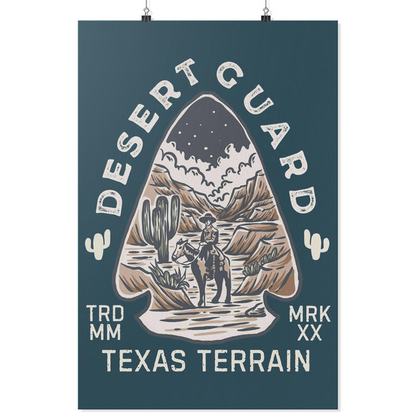 Desert Guard Texas Blue Dianne Poster-CA LIMITED