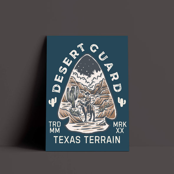 Desert Guard Texas Blue Dianne Poster-CA LIMITED