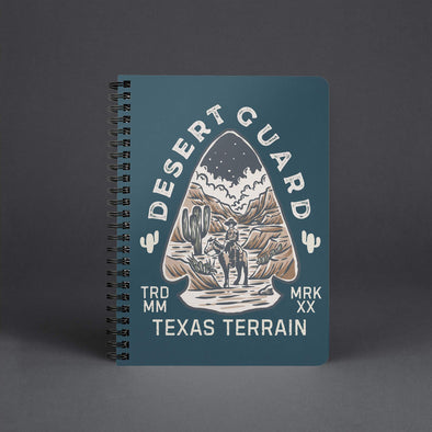 Desert Guard Texas Blue Dianne Spiral Notebook-CA LIMITED