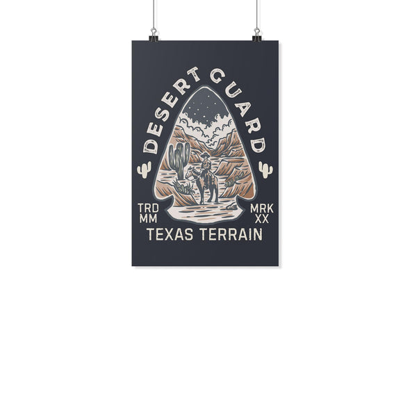 Desert Guard Texas Dark Blue Poster-CA LIMITED