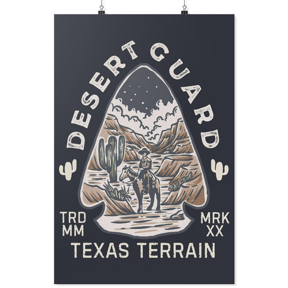 Desert Guard Texas Dark Blue Poster-CA LIMITED