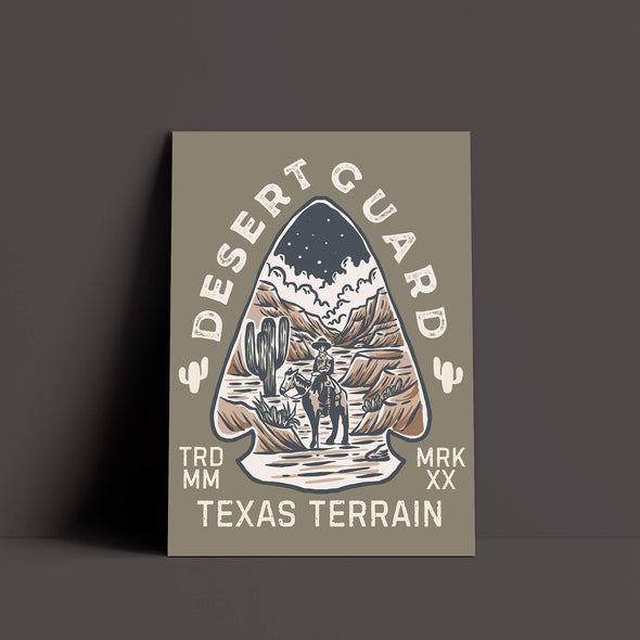 Desert Guard Texas Olive Poster-CA LIMITED