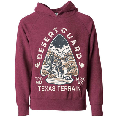 Desert Guard Texas Raglan Toddlers Hoodie-CA LIMITED