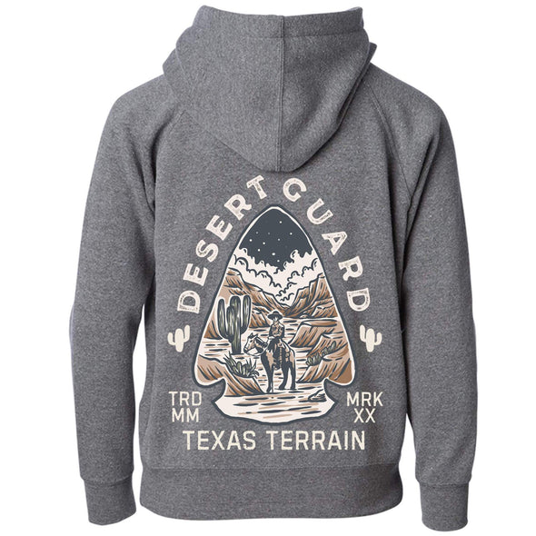 Desert Guard Texas Raglan Toddlers Zip Up Hoodie-CA LIMITED