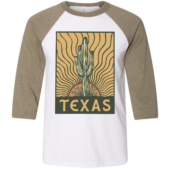 Desert Sunset TX Baseball Tee-CA LIMITED