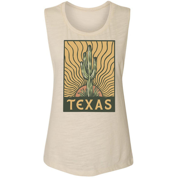 Desert Sunset TX Muscle Tank-CA LIMITED