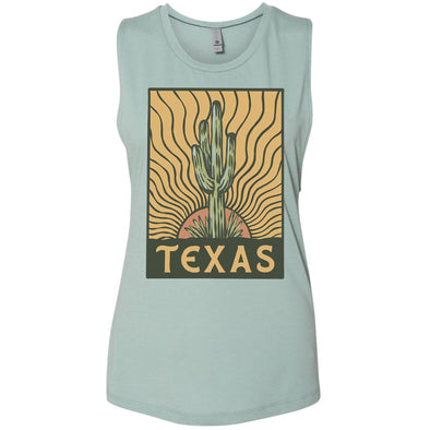 Desert Sunset TX Muscle Tank-CA LIMITED