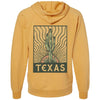 Desert Sunset TX Raglan Zipper Hoodie-CA LIMITED