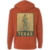 Desert Sunset TX Zipper Hoodie-CA LIMITED