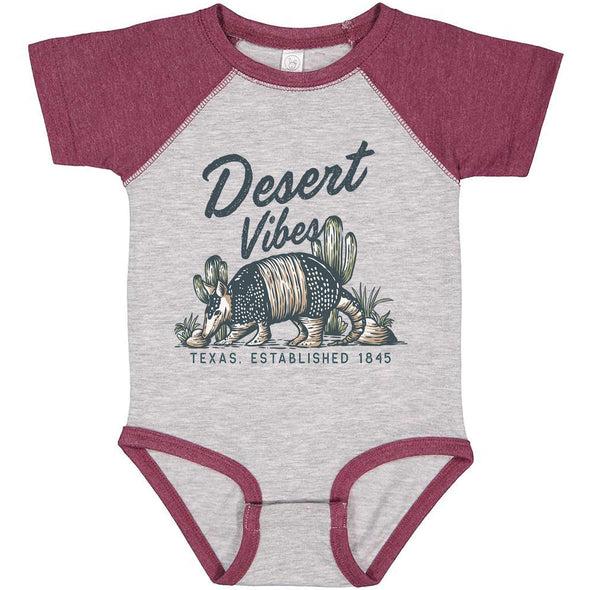 Desert Vibes Texas Baseball Baby Onesie-CA LIMITED