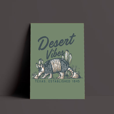 Desert Vibes Texas Military Green Poster-CA LIMITED