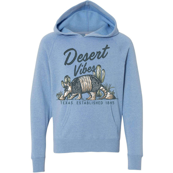 Desert Vibes Texas Raglan Youth Hoodie-CA LIMITED