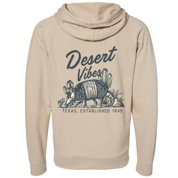 Desert Vibes Texas Raglan Zipper Hoodie-CA LIMITED