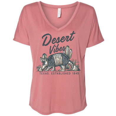 Desert Vibes Texas V-Neck Dolman-CA LIMITED