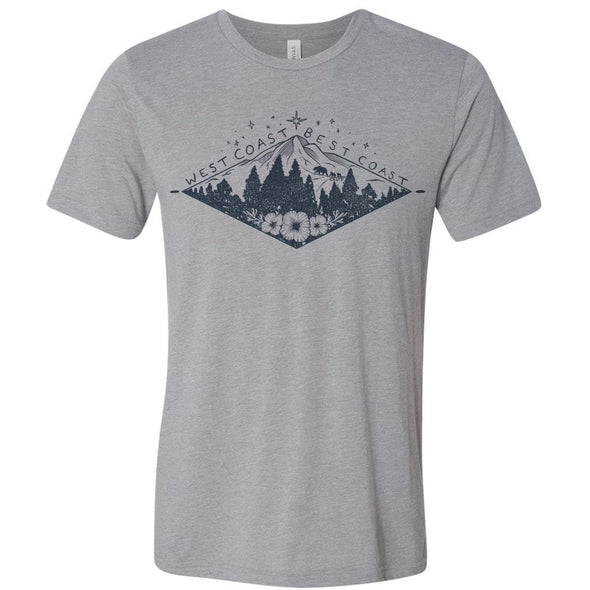 Diamond Best Coast Grey tee-CA LIMITED