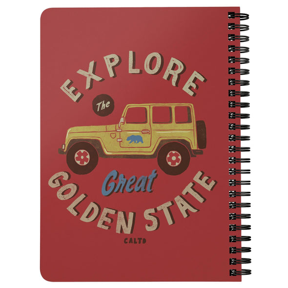 Explore Red Spiral Notebook-CA LIMITED