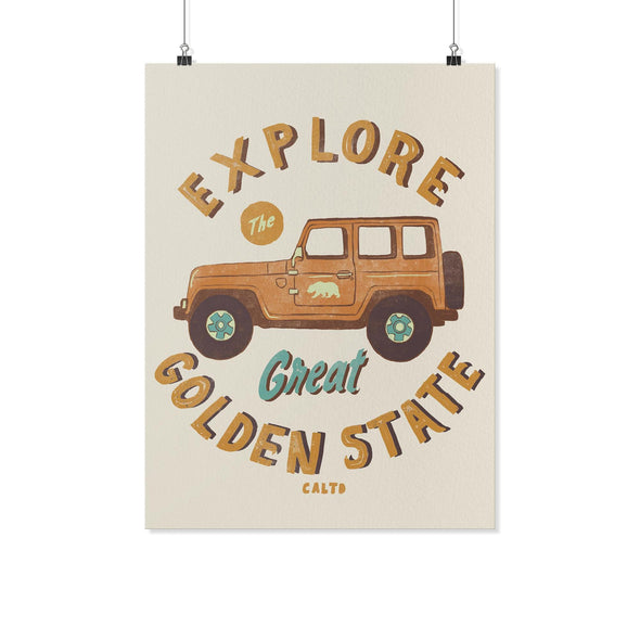 Explore The Golden State Poster-CA LIMITED