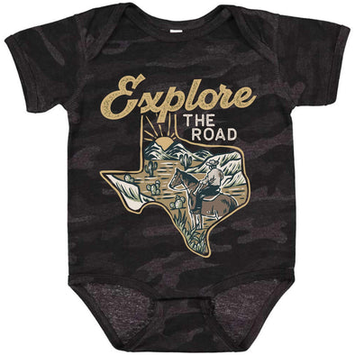 Explore the Road Texas Baby Onesie-CA LIMITED