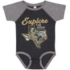 Explore the Road Texas Baseball Baby Onesie-CA LIMITED