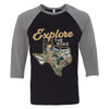 Explore the Road Texas Baseball Tee-CA LIMITED