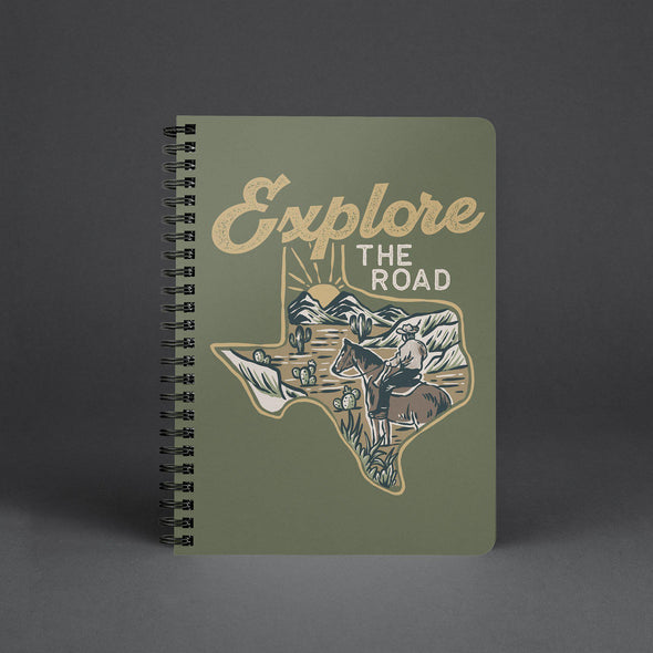 Explore the Road Texas Finch Green Notebook-CA LIMITED