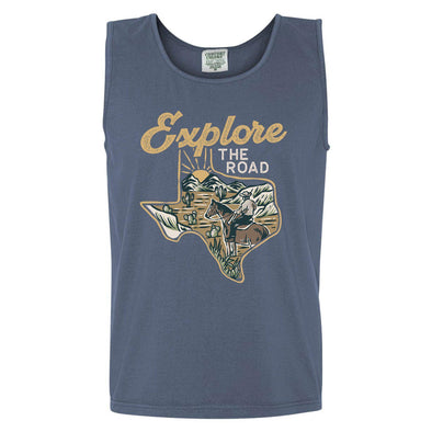 Explore the Road Texas Men's Tank-CA LIMITED