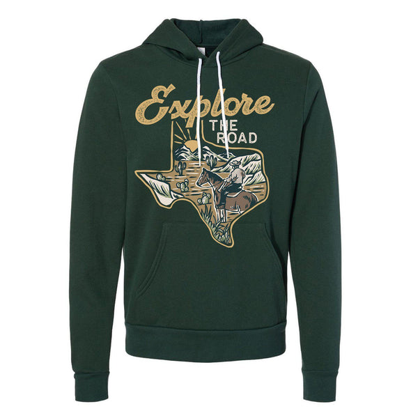 Explore the Road Texas Pullover Hoodie-CA LIMITED