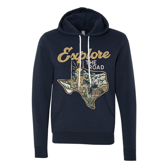 Explore the Road Texas Pullover Hoodie-CA LIMITED