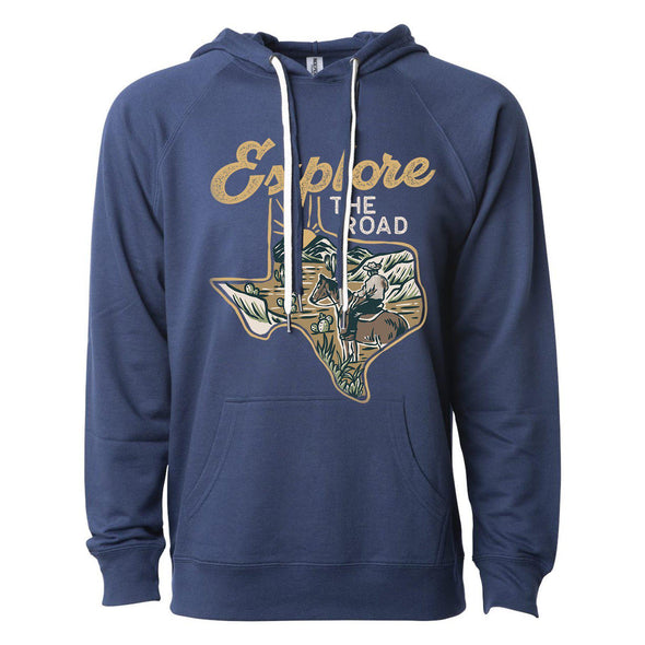 Explore the Road Texas Raglan Hoodie-CA LIMITED