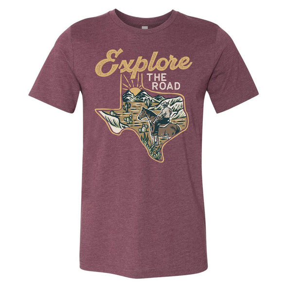 Explore the Road Texas Tee-CA LIMITED