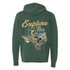 Explore the Road Texas Zipper Hoodie-CA LIMITED