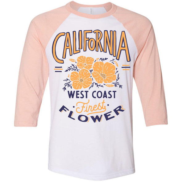 Finest Poppies Baseball Tee-CA LIMITED