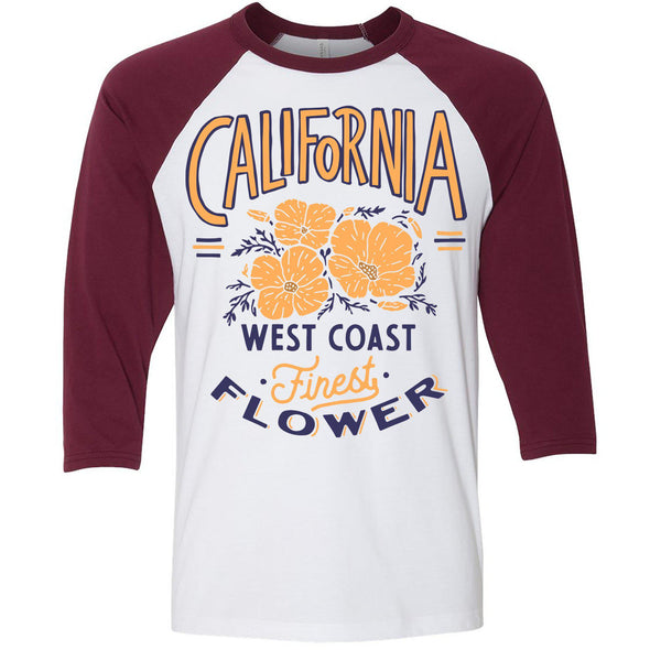 Finest Poppies Baseball Tee-CA LIMITED