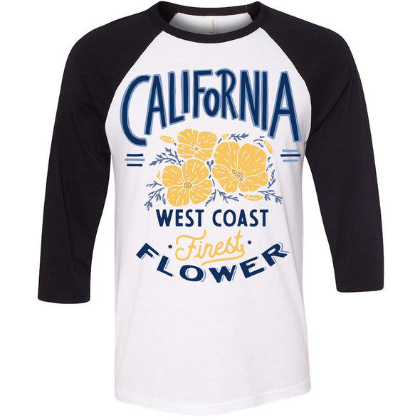 Finest Poppies Baseball Tee-CA LIMITED