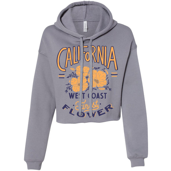 Finest Poppies Cropped Hoodie-CA LIMITED