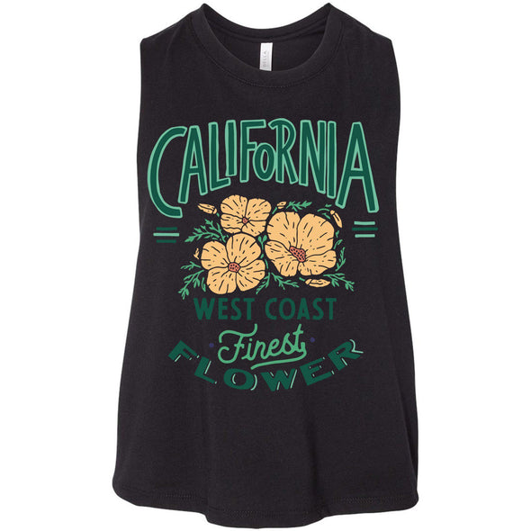 Finest Poppies Cropped Tank-CA LIMITED