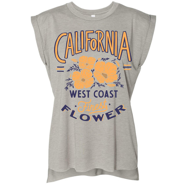 Finest Poppies Rolled Sleeve Tank-CA LIMITED