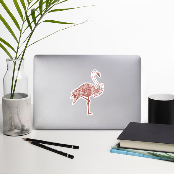 Flamingo Florida Decal